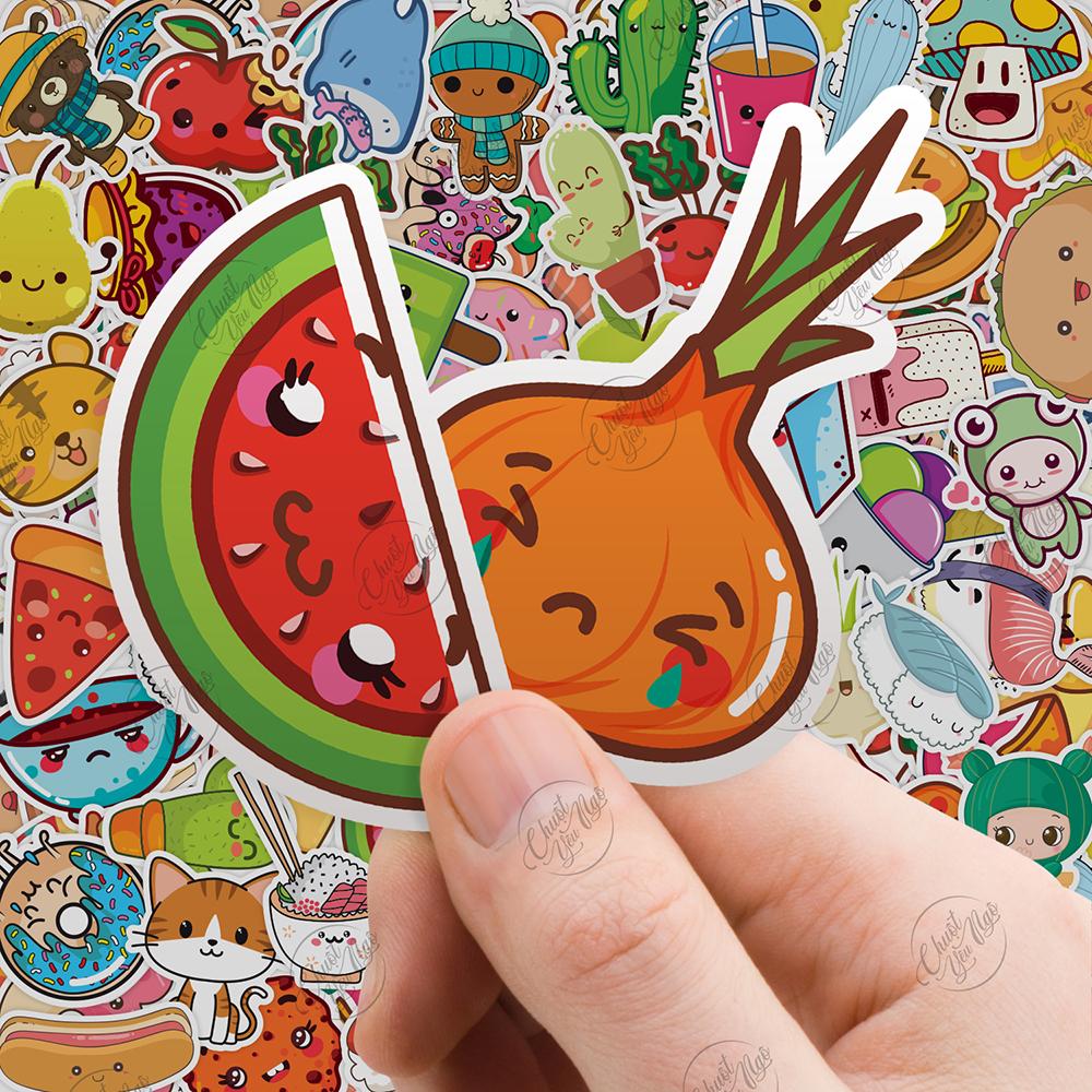 100 mẫu sticker hình dán Kawaii dễ thương