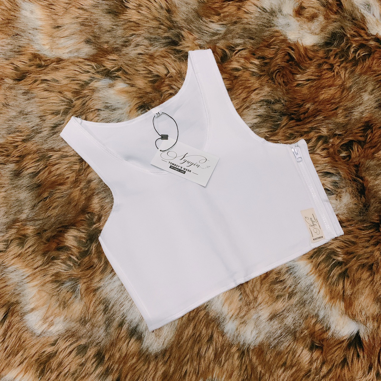 Áo Nịt Gen Thun Không Viền Dây Khóa Kéo Hông Lót Bó Ép Làm Nhỏ Ngực Tomboy Thể Thao Gym Nữ Ba Lỗ Bigsize Nguyễn Nguyên