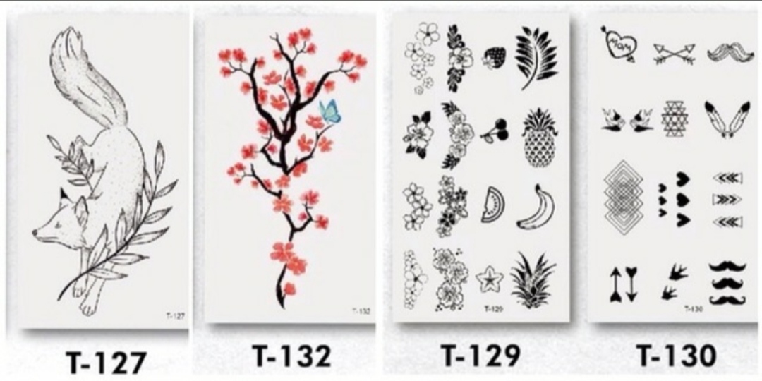Hình xăm dán mini Halloween Bộ Nhiều Mẫu anime, xăm 3D Hình Xăm Dán, Hình Xăm henna Tattoo Cao Cấp