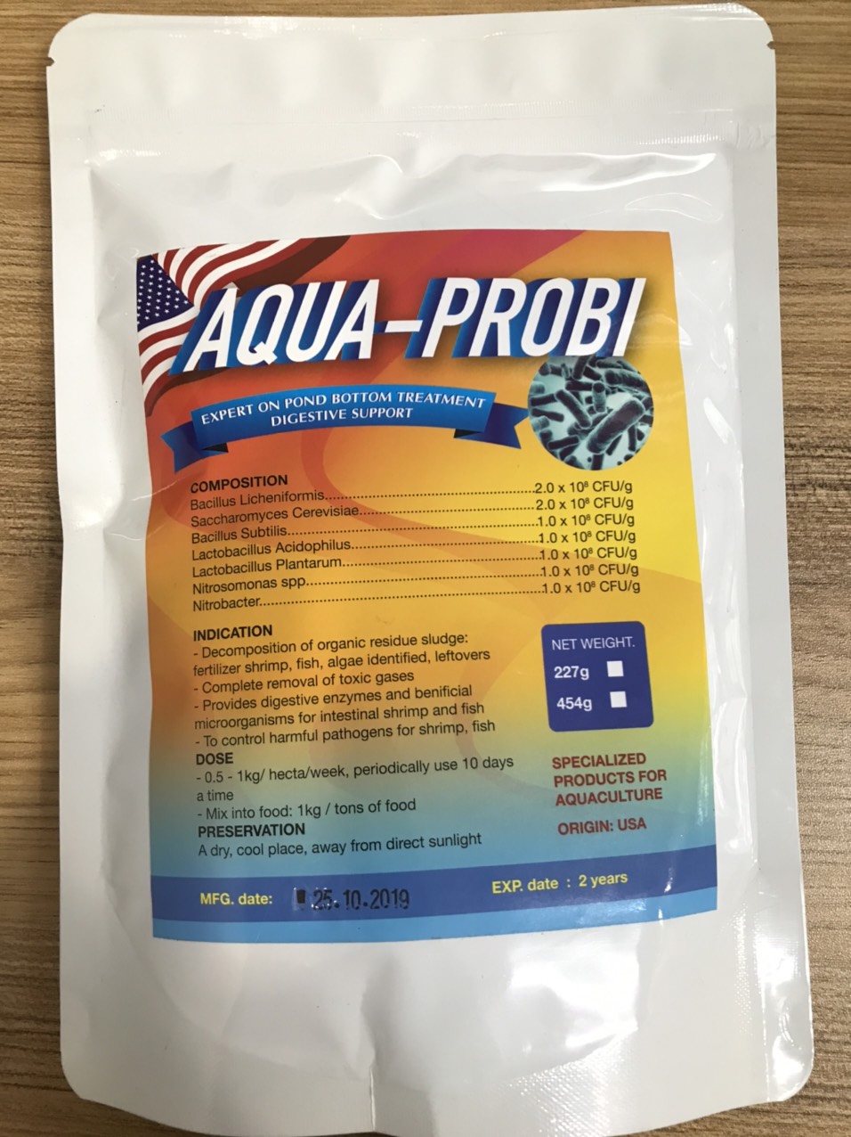 men vi sinh Cao Cấp xử lí nước và hấp thụ khí độc đáy ao (AQUA PROBI))