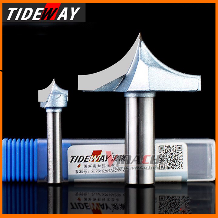 Mũi soi mũi tên tideway lc0405 - mũi soi mũi tên vinachi dùng để phay rãnh soi phào chỉ độ chính xác cao