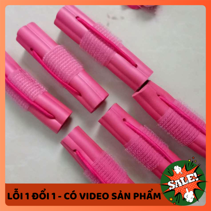 Dụng cụ làm tóc - Bộ 6 ống lô uốn tóc tự dính không làm tổn hại đến tóc - Dụng cụ uốn tóc tại nhà - Uốn tóc nữ cá nhân không cần dùng nhiệt