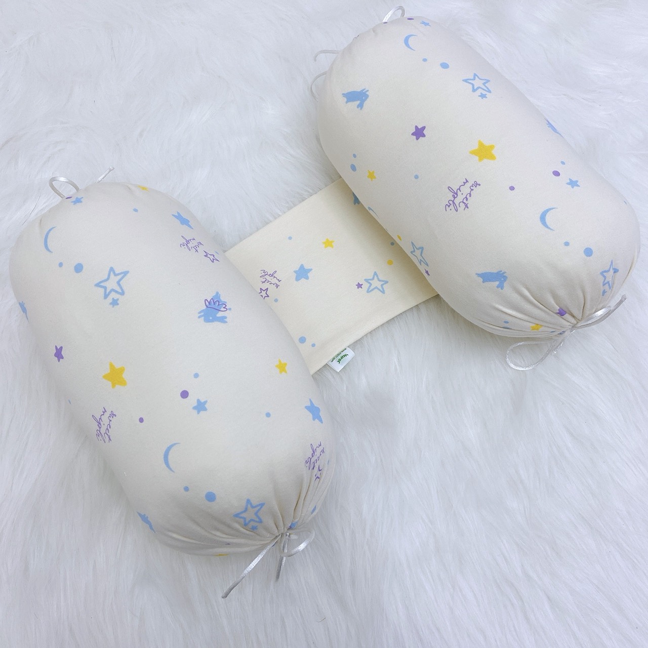 Gối Chặn Cho Bé Sơ Sinh - Bộ Chặn Bông Mipbi (Tặng kèm Gối )