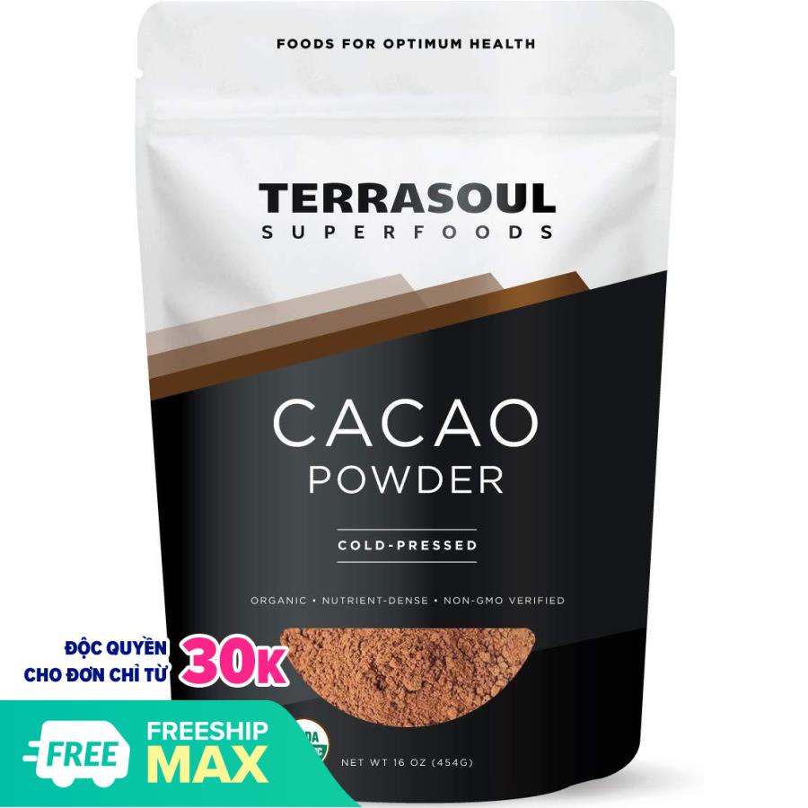 Bột cacao nguyên chất hữu cơ ép lạnh 113gr