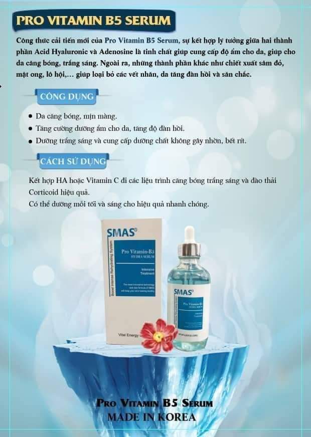 Tinh chất phục hồi SMAS Pro vitamin B5