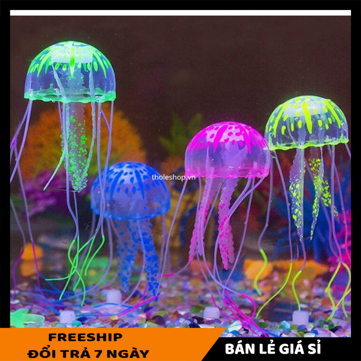 [HCM]Trang trí bể bơi - Sứa giả bỏ bể cá - Sứa trang trí cho bể cá thêm sống động đẹp mắt thu hút - Sứa phát sáng [LẺ GIÁ SỈ]
