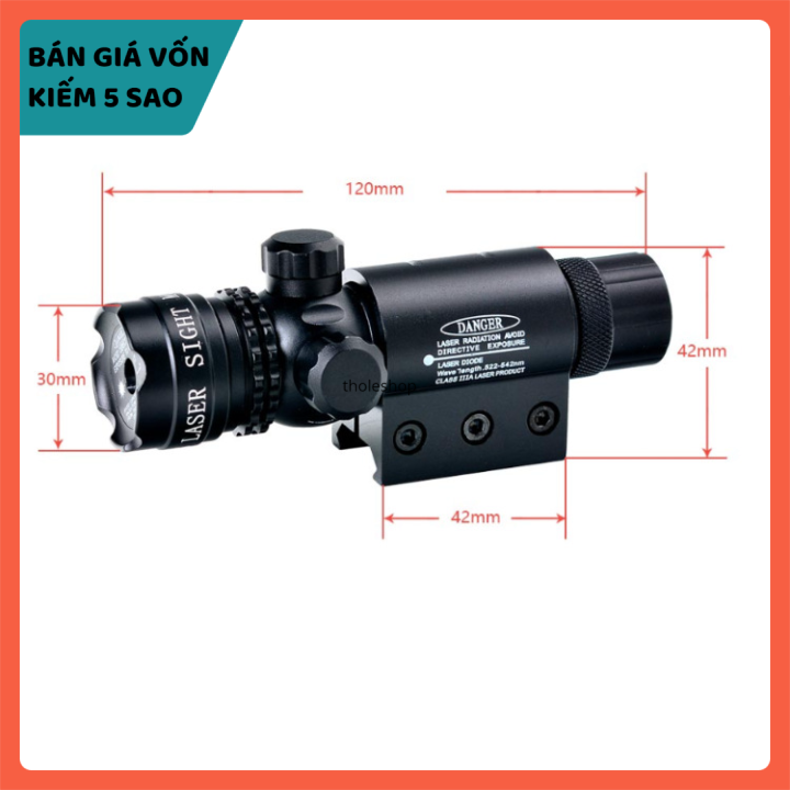 Đèn pin laser tia đỏ - Đèn laser có thể chỉnh tia hợp kim nhôm chắc chắn cao cấp - Đèn trang trí trợ giảng [GIÁ VỐN]