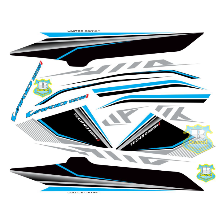 Tem rời vario 125 trắng xanh
