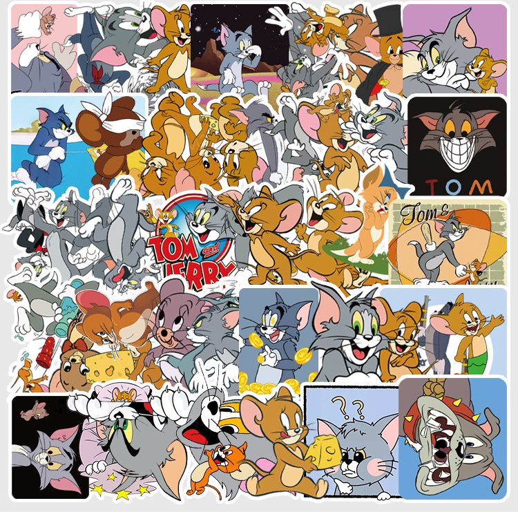 Bộ 50 Sticker Tom & Jerry