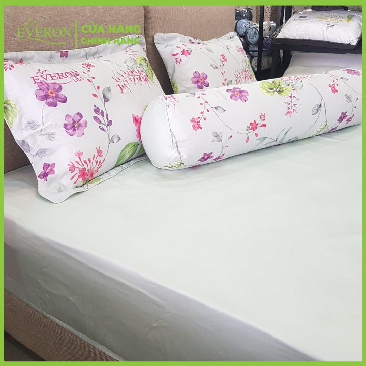 Bộ ga chun Tencel Trắng Edelin LT002