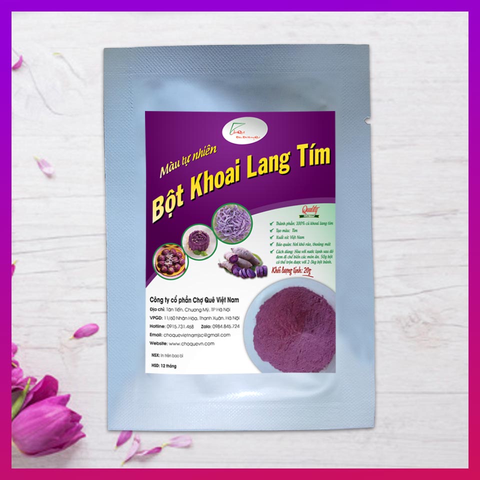 Combo 7 Gói Bột Tạo Màu Rau Củ Quả 20g