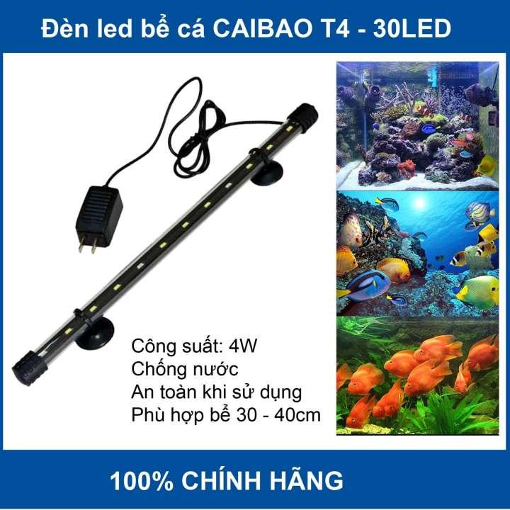 Đèn led siêu sáng caibao t4-30led dùng cho bể cá mini, thủy sinh 30-40cm