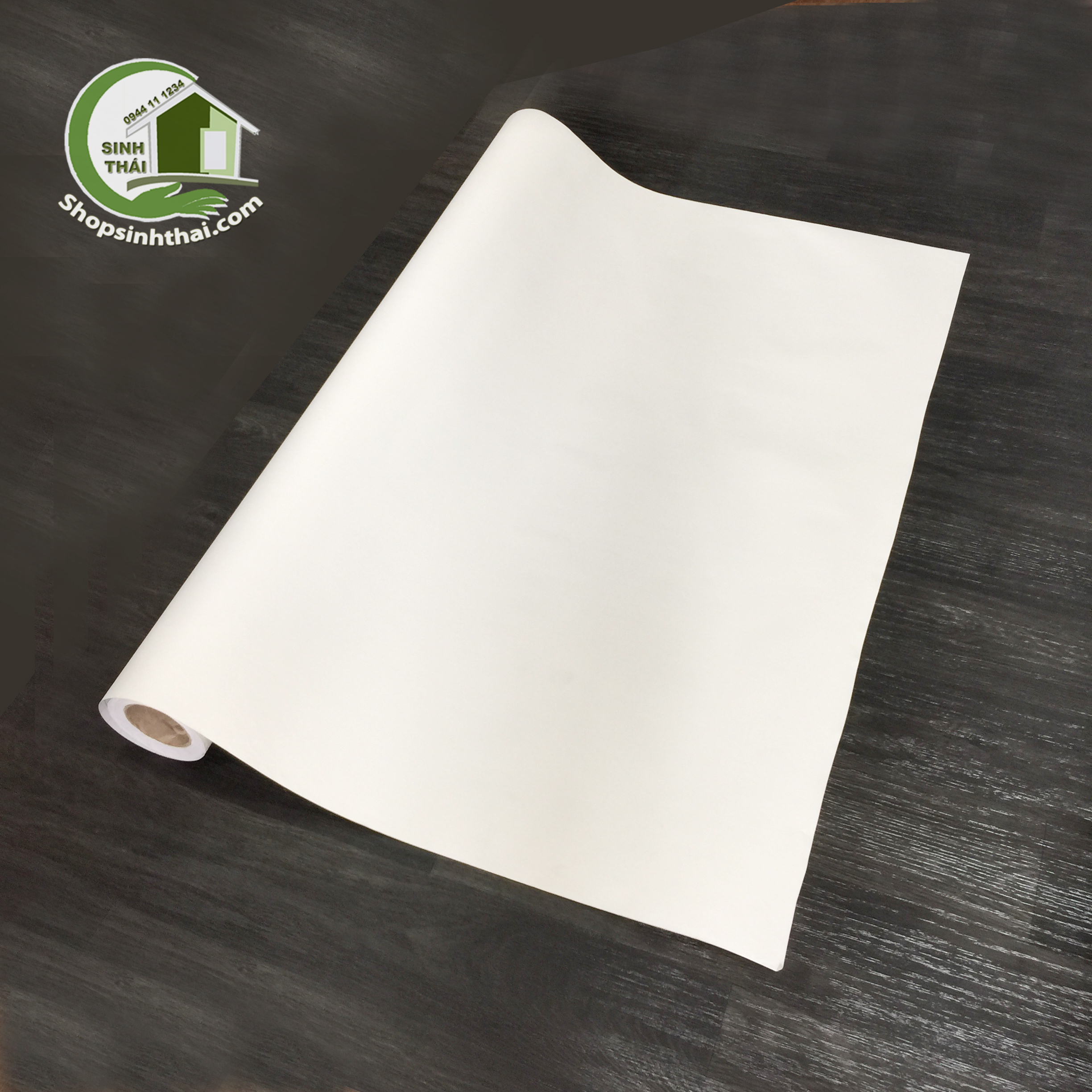 [HCM]Giấy dán tường màu trắng nhám - [ 50cm x khổ 120cm] - có sẵn keo - bán theo mét đặt 1 lần được nửa mét cắt liền 1 tấm dài theo số lần đặt chứ không cắt rời từng tấm