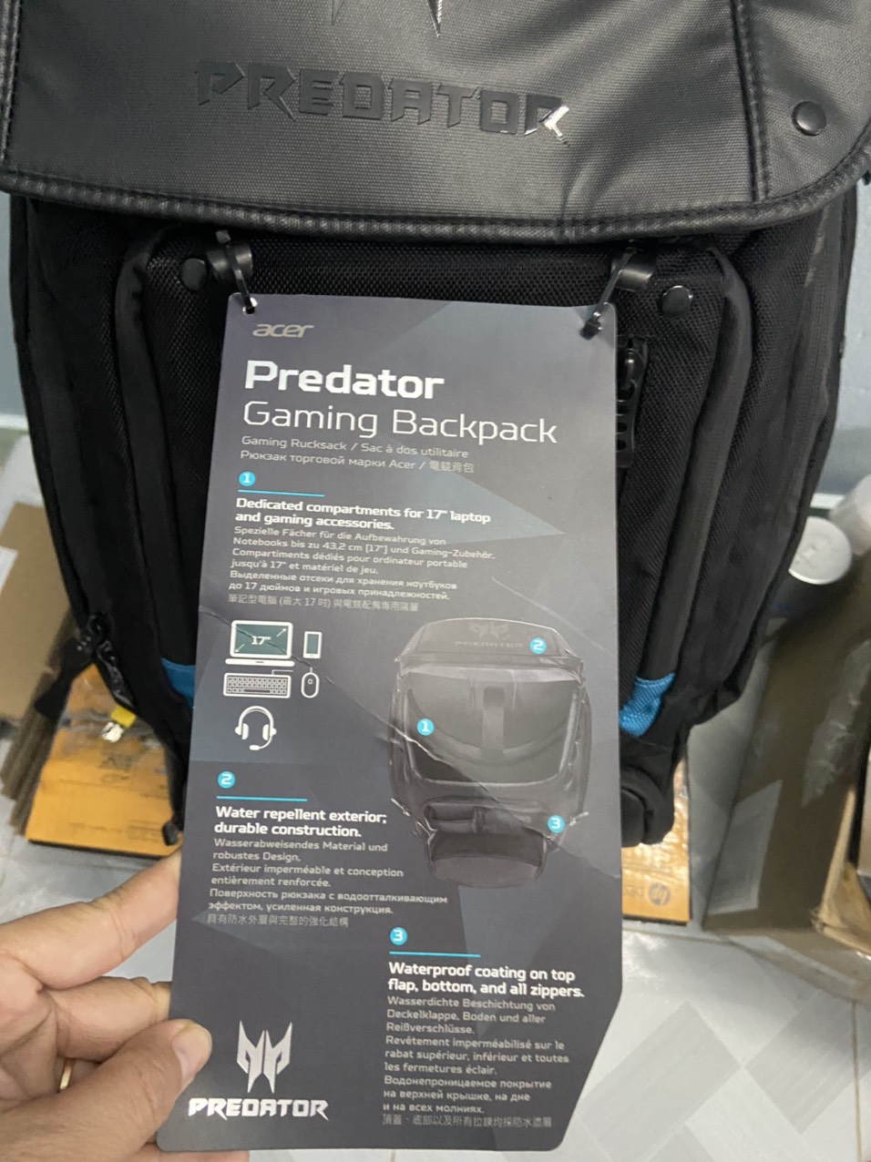 [HCM]Balo Acer Predator Notebook Gaming Utility Backpack