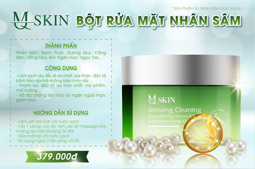 (Mẫu Mới) Bột Rửa Mặt Nhân Sâm MQ - Trắng Sáng,