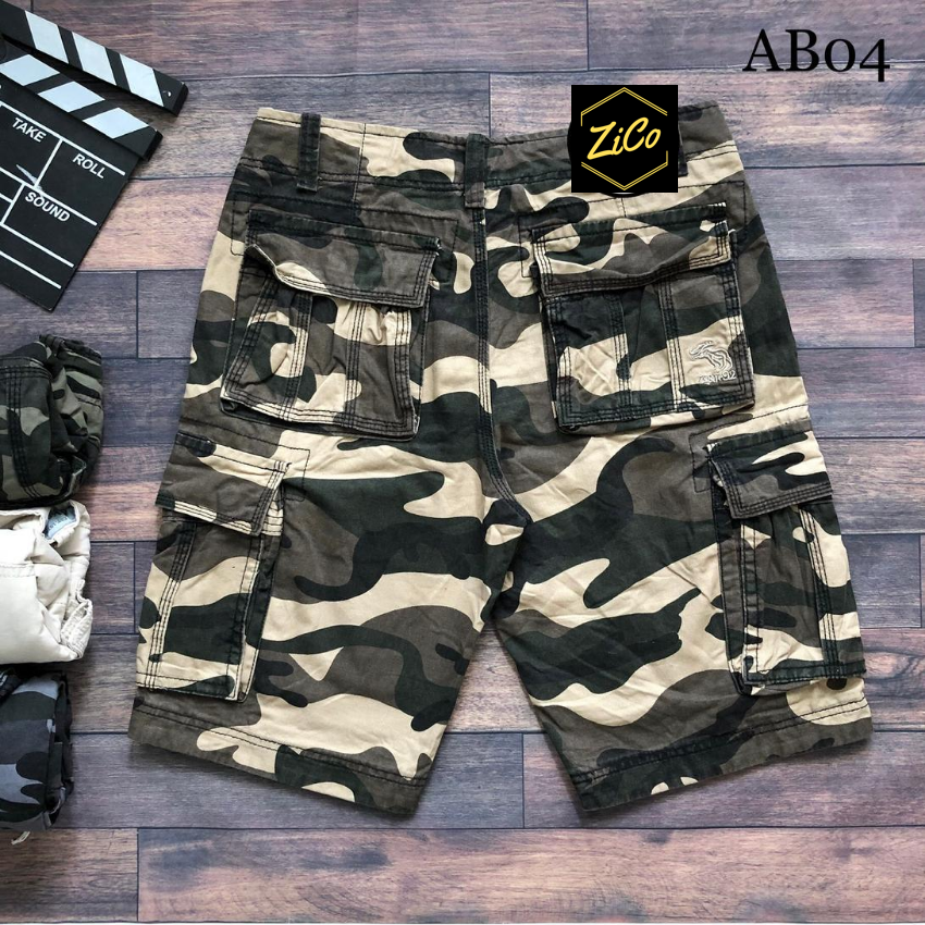 [HCM]Quần short nam kaki túi hộp AB04