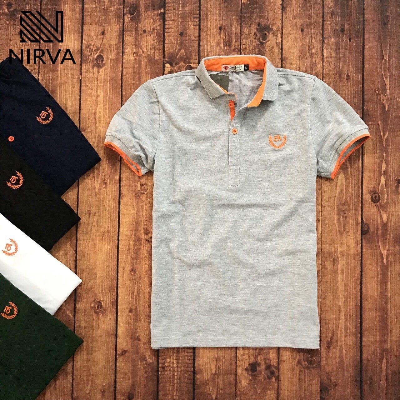 Áo thun nam polo NIRVA bông lúa cao cấp RXP048