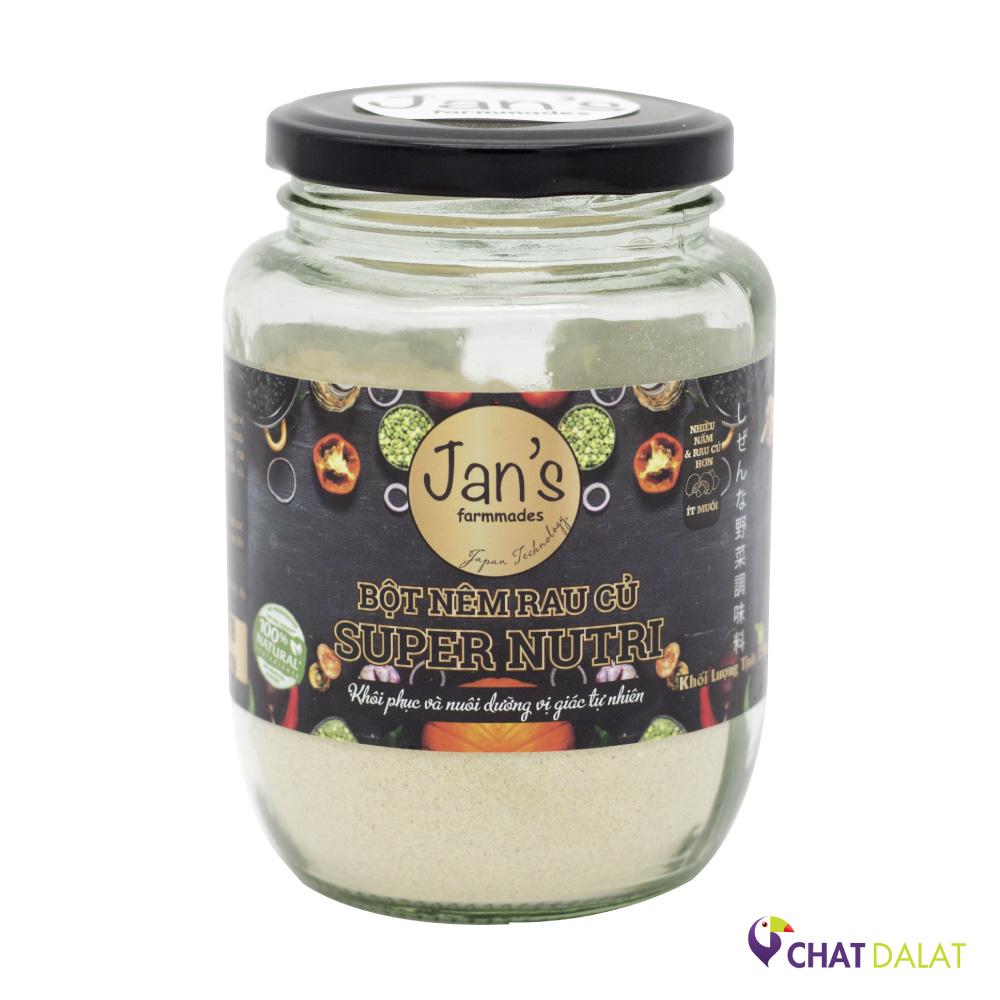 Bột nêm rau củ super nutri (ít muối) - Hũ thủy tinh 250gr