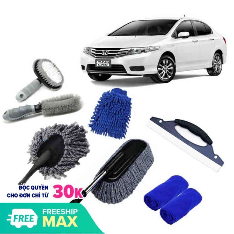 Bộ 08 Món Dụng Cụ Chăm Sóc Vệ Sinh Cọ Rửa Ô Tô Đầy Đủ