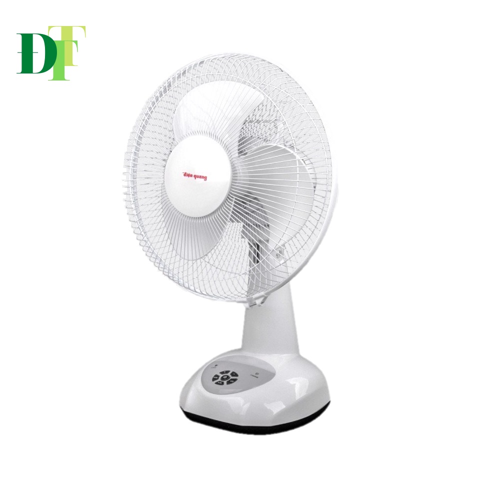 Quạt sạc 9 mức gió Điện Quang RF01 ( Màu trắng, có đèn ngủ )