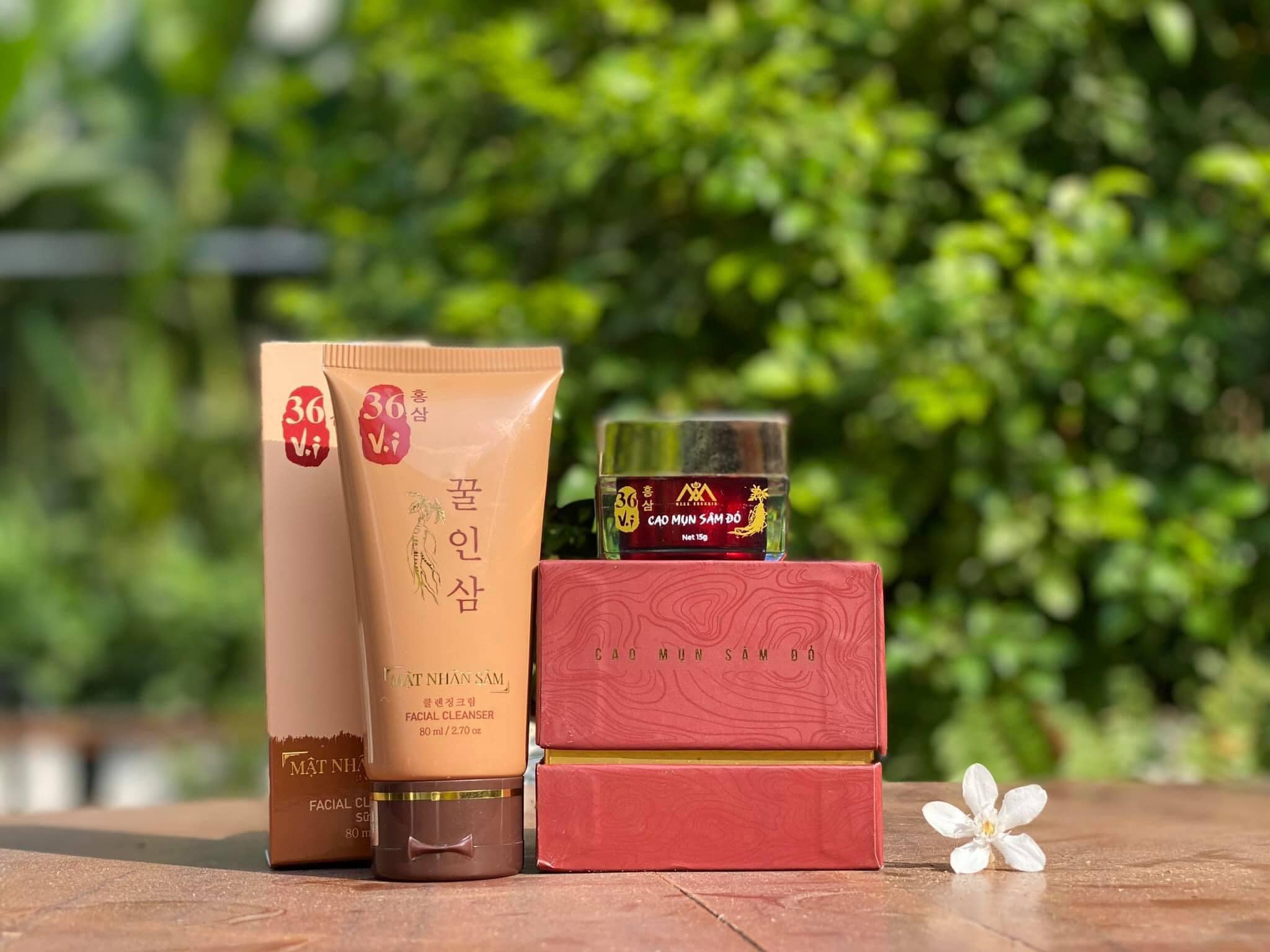 [HCM]Combo Cao Mụn Sâm Đỏ + Sửa Rửa Mặt Nhâm Sâm