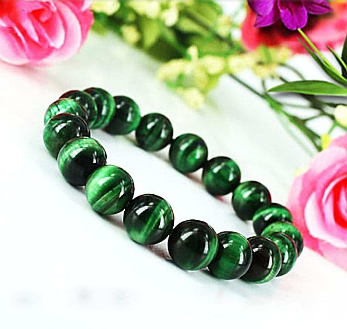 [FreeshipMAX] vòng tay đá mắt hổ xanh