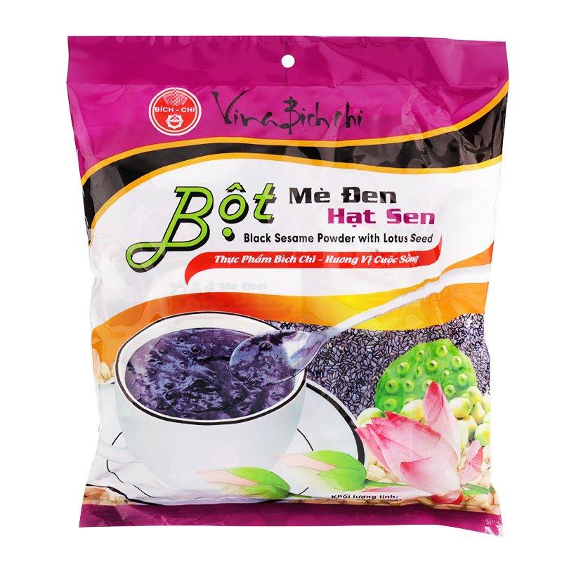 Bột mè đen hạt sen Bích Chi có đường - 350g/bịch