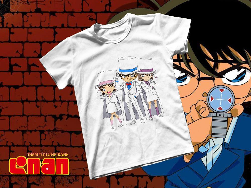 Áo thun Cotton Unisex - Anime - Conan - Biệt đội thám tử nhí