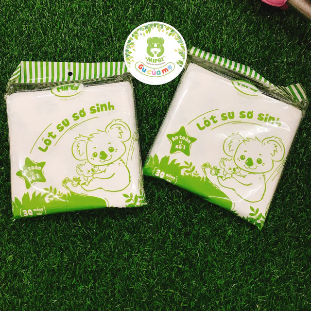 Miếng Lót Phân Su Sơ Sinh Mipi (30 tờ/Gói, Kích Thước 22x22cm)