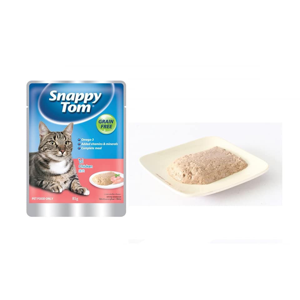 [HCM]THỨC ĂN CHO MÈO XỐT SNAPPY TOM 85GR