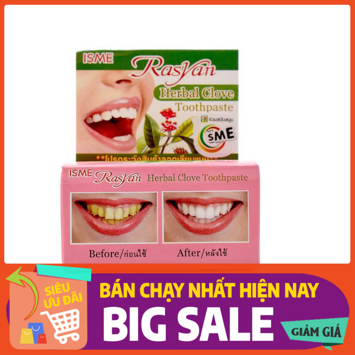 Cao tẩy trắng răng trà xanh Rasyan thái lan