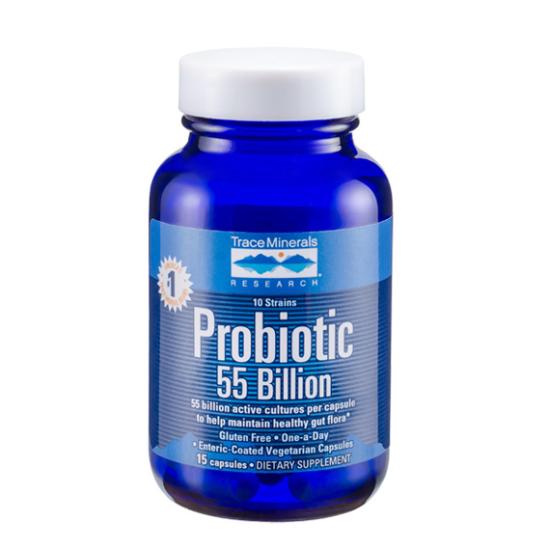 Men vi sinh người lớn Probiotic 55 Billion (15 viên) - Trace Minerals