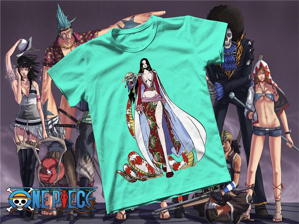 Áo thun Cotton Unisex - Anime - One Piece - Thất vũ hải boa hancock