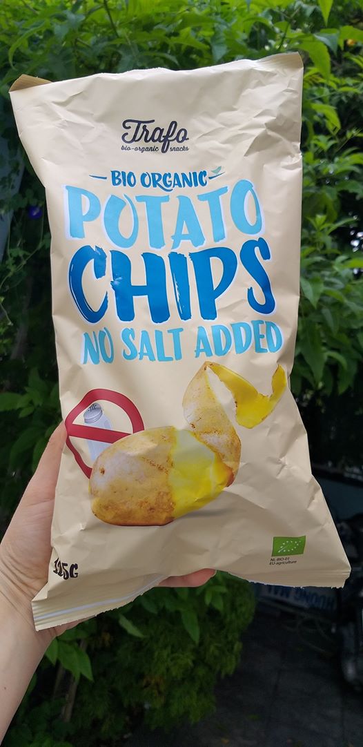 [HCM]Snack Khoai tây không muối hữu cơ - Potato Chips Natural TraFo-125 grm