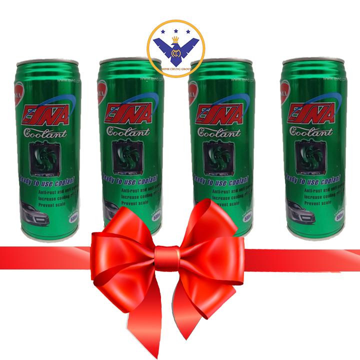 Combo 4 lon nước làm mát động cơ ô tô, xe máy esna coolant 500ml