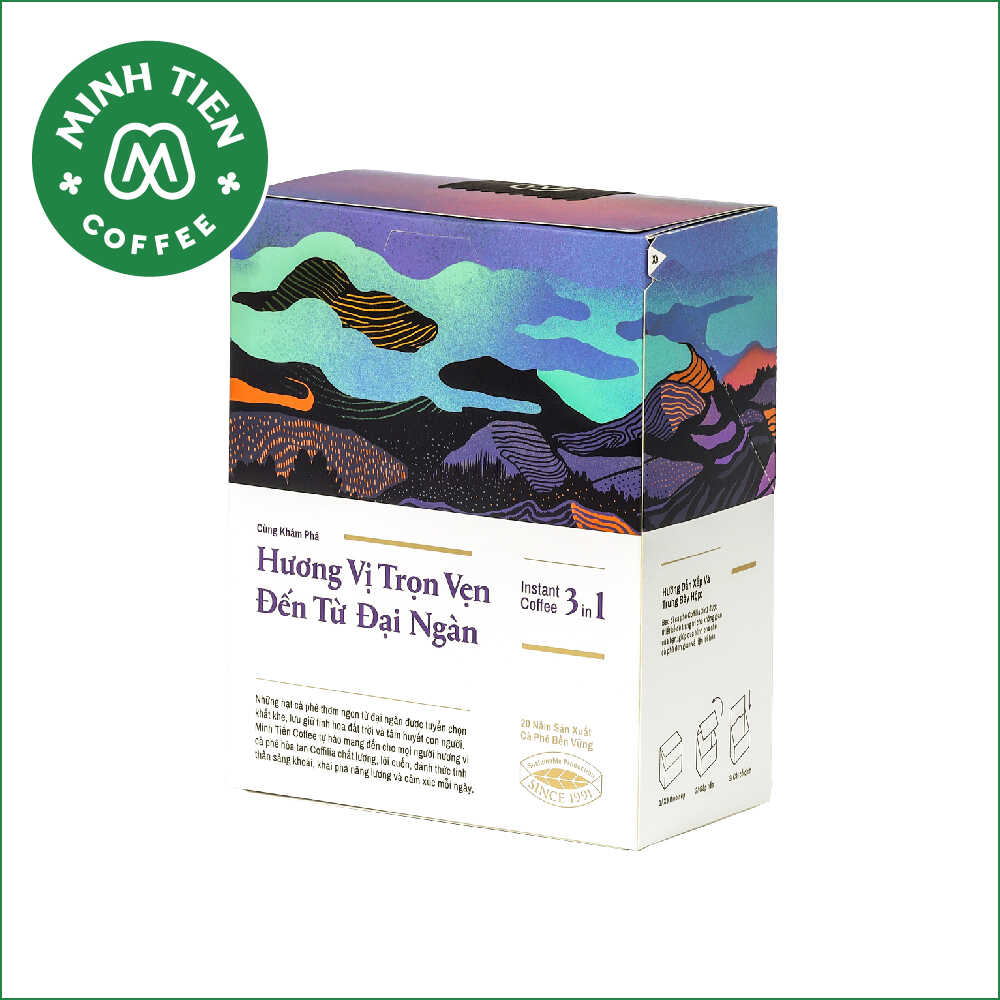 Cà phê hòa tan Coffilia  3in1 - Vị nhẹ 324g ( 18gx18 gói)