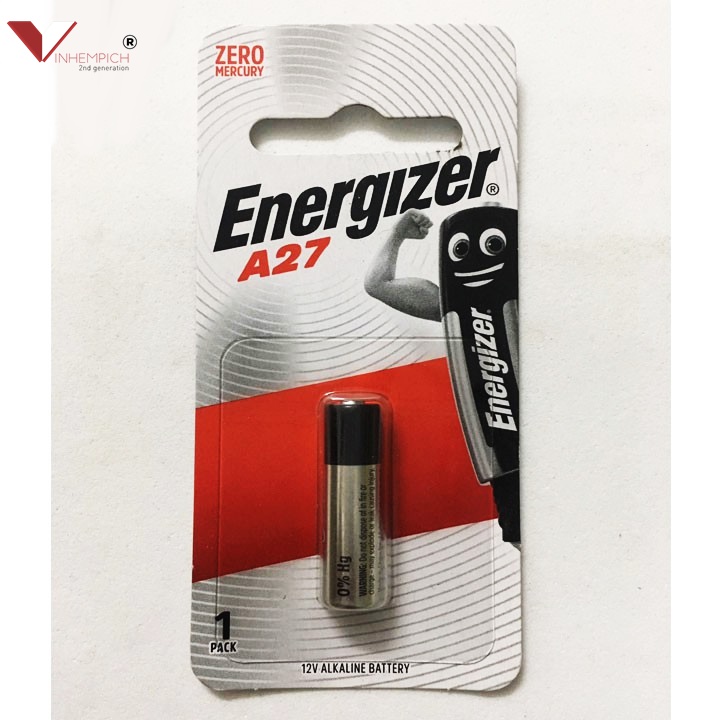 Pin A27 Energizer 12v  Pin remote cửa cuốn
