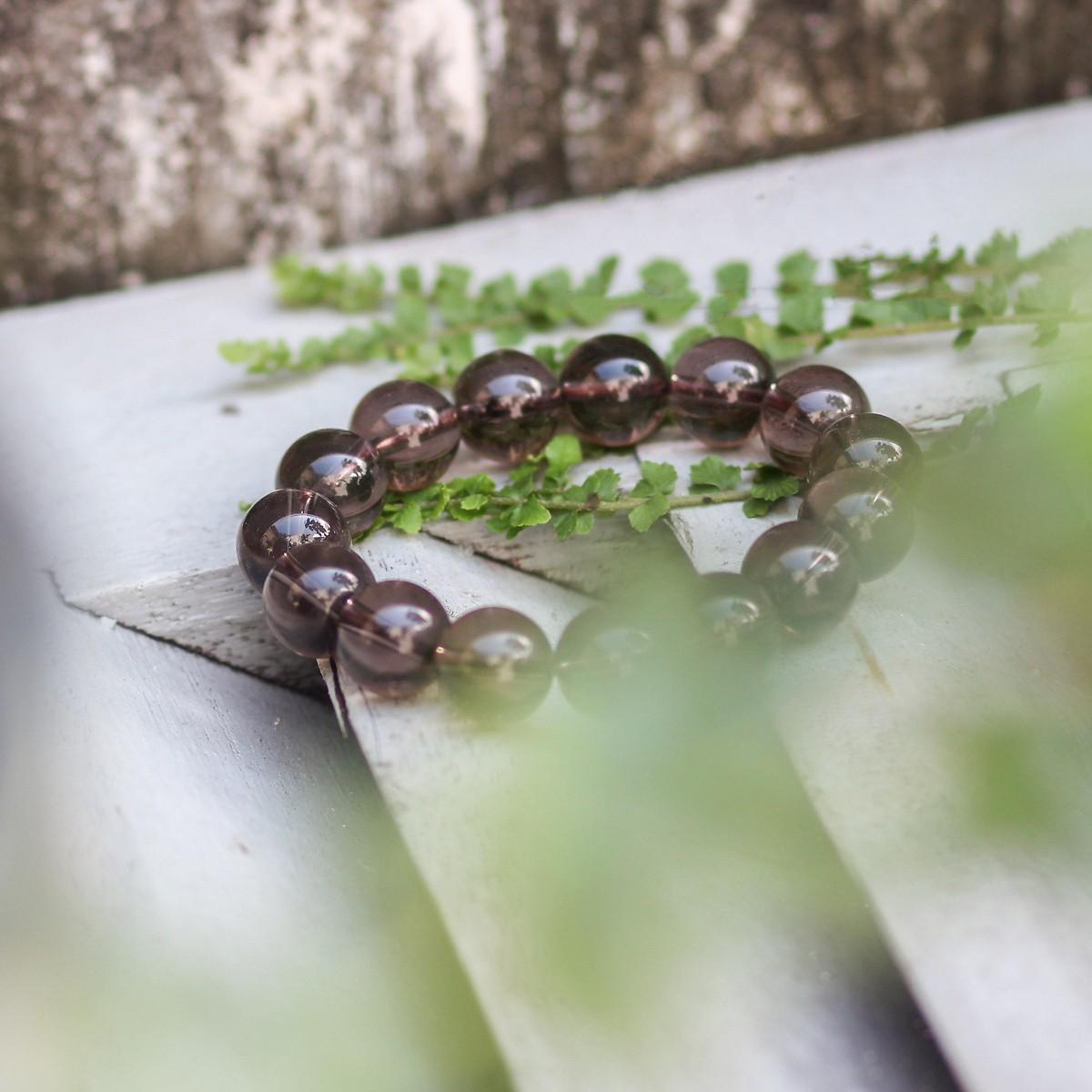 [FreeshipMAX] Vòng Tay Thạch Anh Khói Thiên Nhiên 10 ly