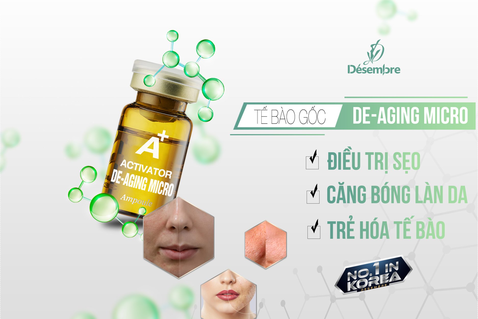 TẾ BÀO GỐC CĂNG BÓNG TRẺ HÓA DA DESEMBRE