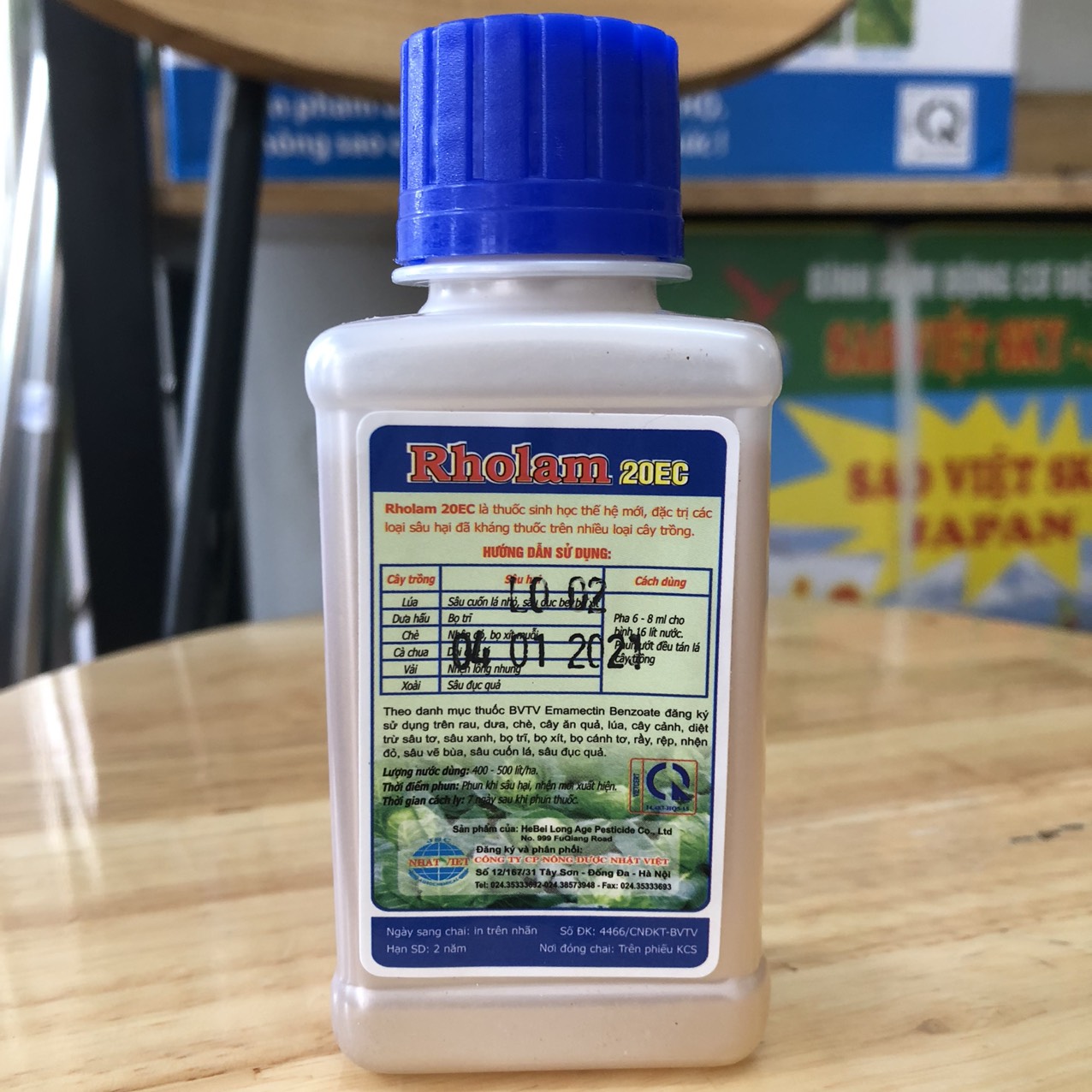Thuốc trừ sâu sinh học Rholam 20EC chai 100ml