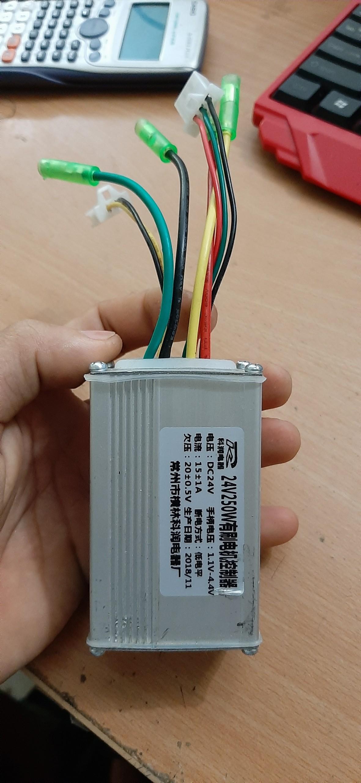 Điều tốc 24V 250W động cơ chổi than