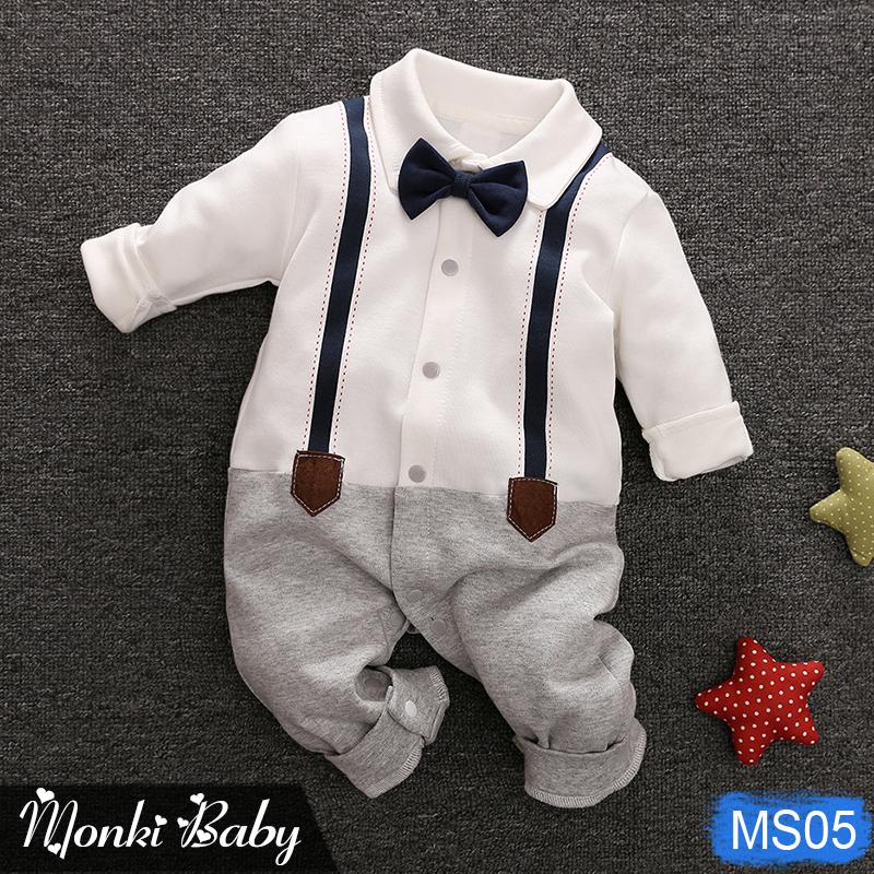 Body bé trai dáng công tử, soái ca, chất cotton tự nhiên 100%, mẫu mới đẹp