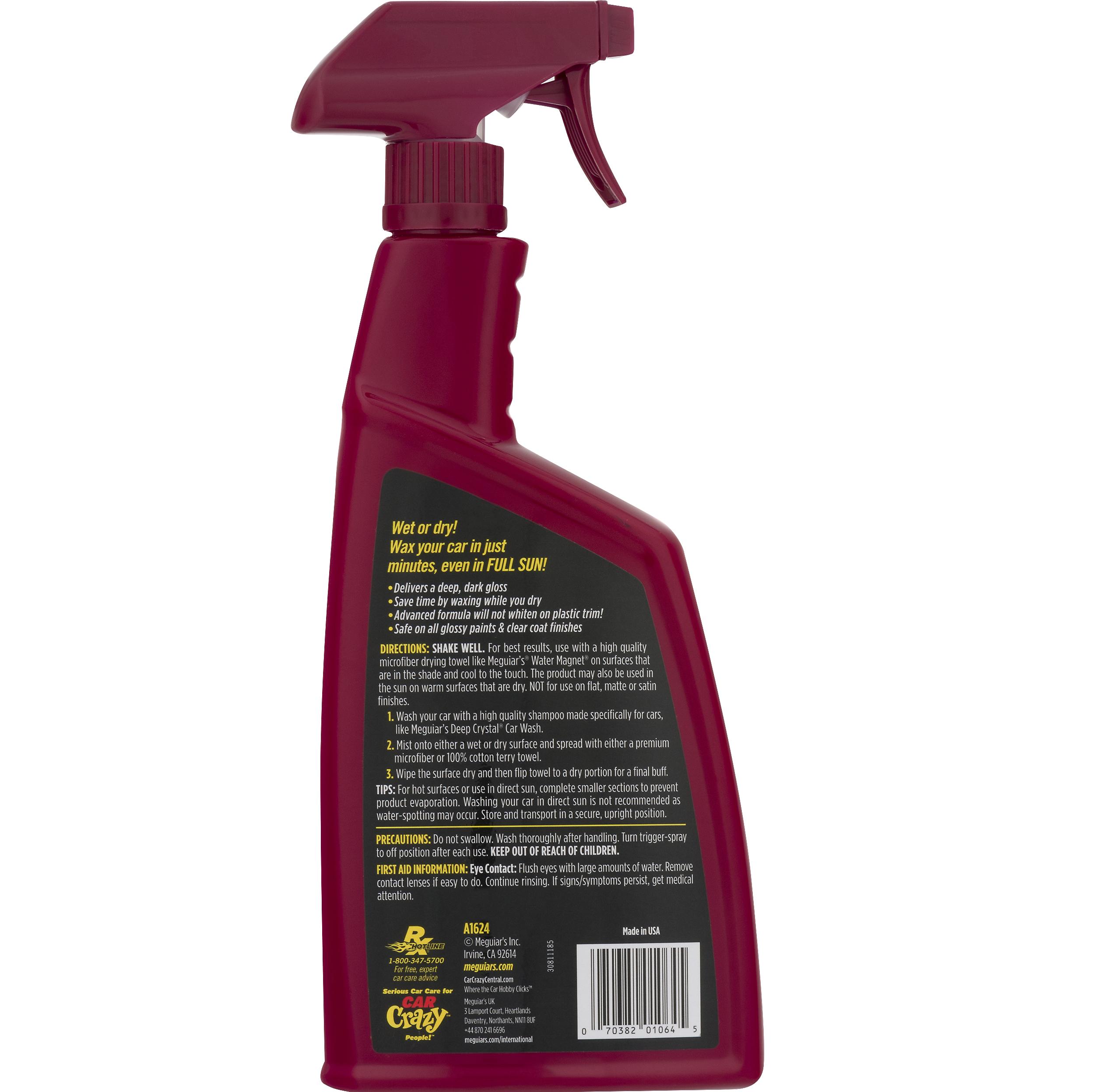 Meguiar's Wax bóng nhanh cho sơn dòng Cleaner - Quick Wax - A1624, 710 ml, 24 oz