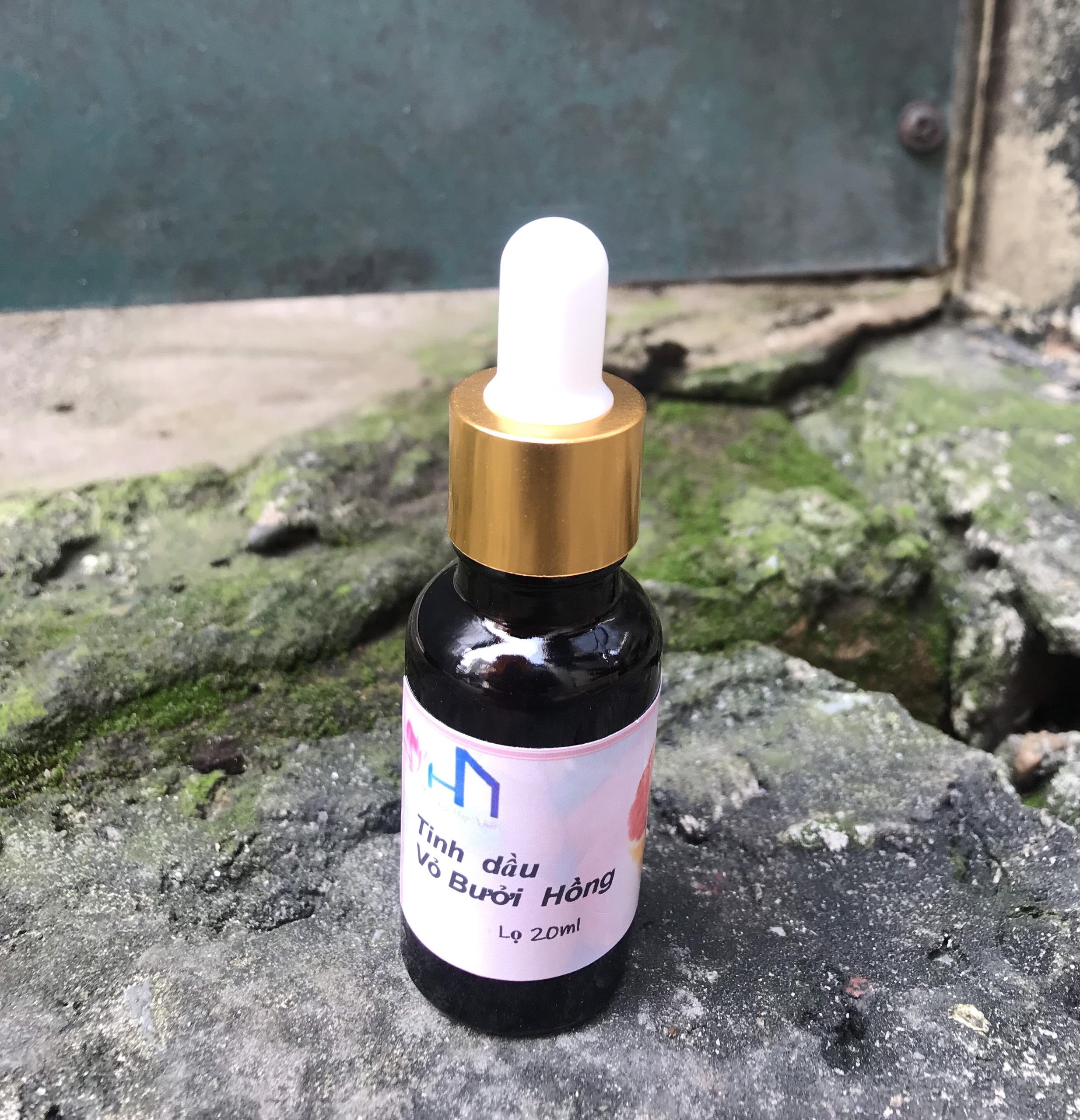 Combo 2 lọ tinh dầu thơm xông phòng hương bưởi hồng lọ 10ml.