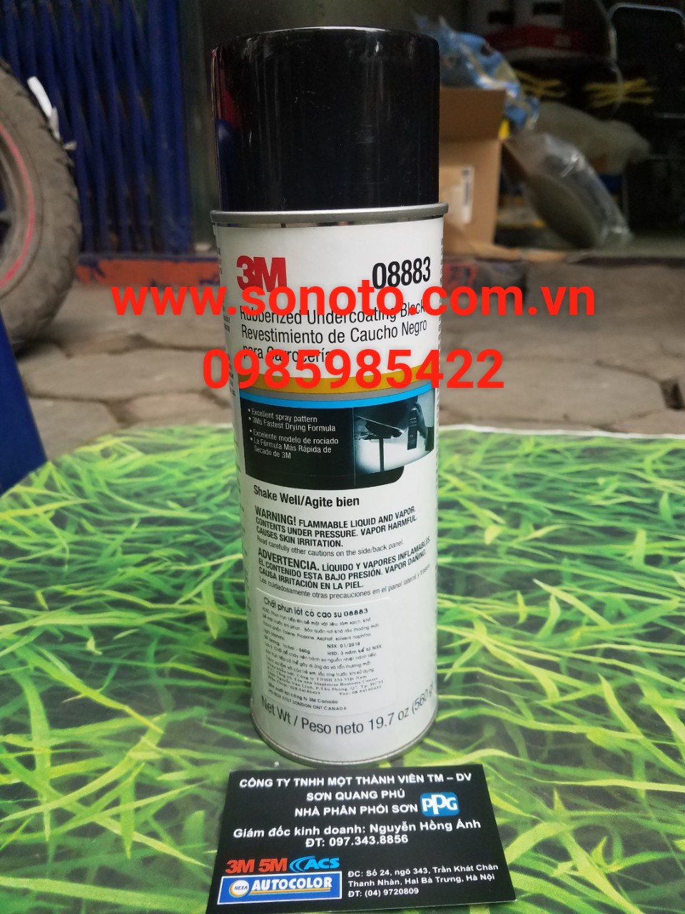 Xịt phủ gầm chống ồn chống gỉ chống đá văng 3m 08883, xịt babule, xịt tạo sần, xịt hốc bánh xe, xịt taplo sonquangphu422