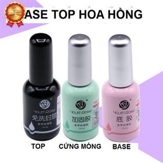 [HCM]Base top cứng móng hoa hồng