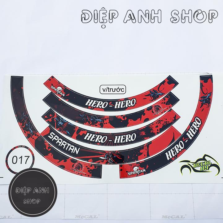 Tem vành bản to HERO HERO  - Tem dán vành