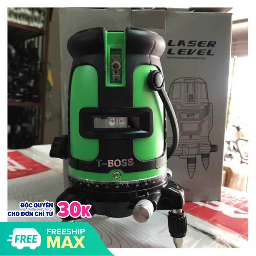 Máy laser t-boss kèm chân 5 tia xanh