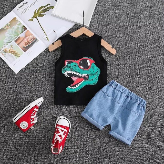 Áo Ba Lỗ Khủng Long cho bé Trai