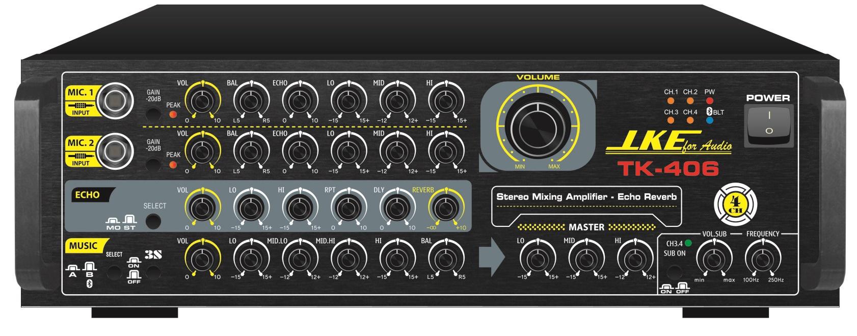[HCM]Mặt nhôm ampli karaoke TK406 LKE